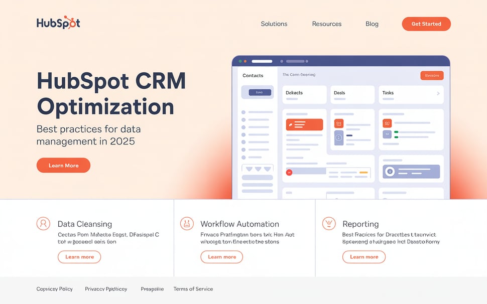 HubSpot CRM Optimization: Best Practices for Data Management in 2025